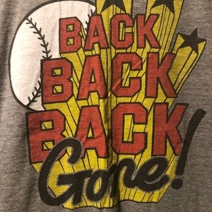Homage vintage “Back Back Back Gone” Baseball t-shirt. Size Mens XL.